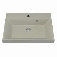 Раковина для ванной  Uperwood Classic Quartz, кварцевая, бежевая матовая, лён