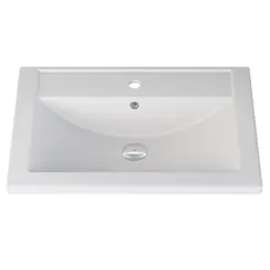 Раковина для ванной кварцевая Uperwood Foster Quartz белая матовая (жасмин)