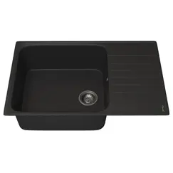 Кухонная мойка из искусственного камня Uperwood UPD-400, прямоугольная, цвет уголь