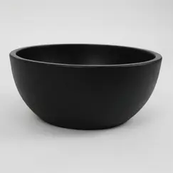 Раковина накладная бетонная Uperwood Belfast 30х30х13,5 см, круглая, черная