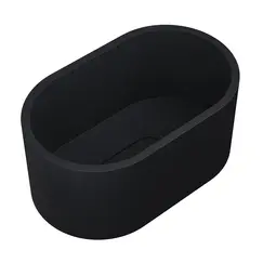 Раковина накладная бетонная Uperwood Venice 56х34х26 см, овальная, черная