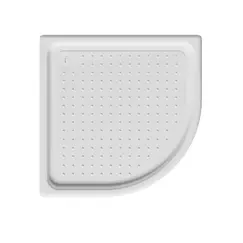 Душевой поддон ABBER AD3A100 100х100 четверть круга, акриловый, белый