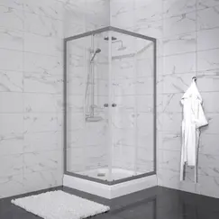 Душевое ограждение Triton "ВЕНТА-ГРАФИТ" , низкий поддон