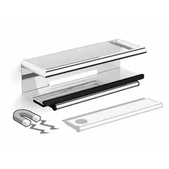 Полка со стеклоочистителем на магните Black & White SN-2351