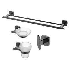 Комплект аксессуаров для ванной комнаты Black&White GA-7810GM