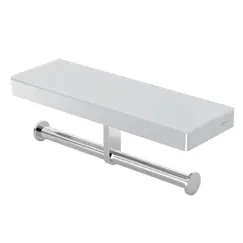Полка и двойной держатель для туалетной бумаги Black & White GA-9622C