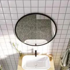 Зеркало 1Marka Mystery 800П монолит найт круглое