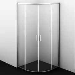 Душевой уголок полукруглый WasserKRAFT Lippe 45S00/45S01 прозрачное стекло