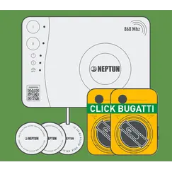 Комплект защиты от протечки воды NEPTUN SPECIAL EDITION | УМНЫЙ БЕСПРОВОДНОЙ BUGATTI Click 1/2