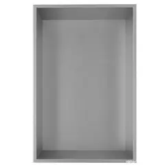 Скрытая настенная ниша из нержавеющей стали ABBER Nischen AN3001BST, сталь брашированная