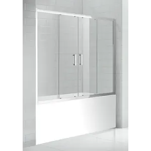 Раздвижная шторка на ванну Gemy New Rockcoco 160х140