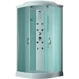 Душевая кабина четверть круга Timo ECO TE-0701/0709 низкий поддон, Выбрать размер: 100x100 , Комплектация: гидромассаж