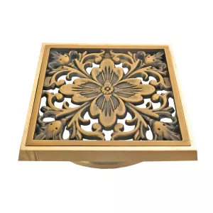 Насадка с рамкой и дизайн-решеткой Цветок  Bronze De Luxe