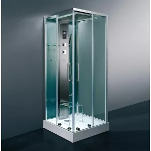 Душевая кабина с паром и гидромассажем квадратная Bandhours TOWER 90х90х220 см