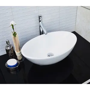 Раковина накладная овальная CeramaLux серия N 9021