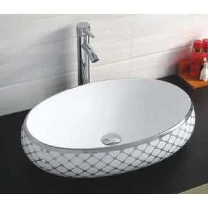 Раковина накладная овальная CeramaLux NC 262