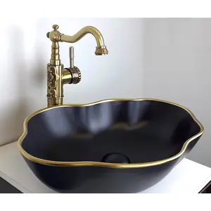 Раковина-чаша  Bronze De Luxe Black Orchid