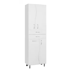 Пенал напольный Style Line Волна 60, с бельевой корзиной