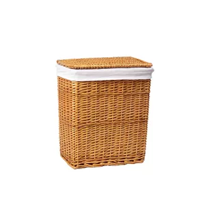Плетеная корзина для белья с крышкой WasserKRAFT Ammer WB-370-М