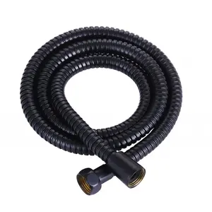 Гибкий шланг металлизированный чёрный матовый Cezares CZR-FMM