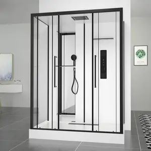 Душевая кабина без пара Black&White G8030 160х85 см прямоугольная