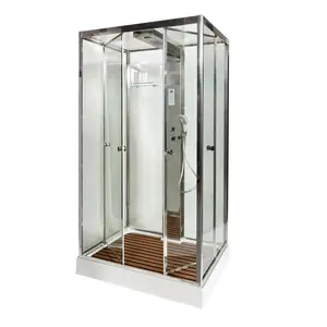 DTO Душевая кабина Z122 ESPOO/STEAM 120х90 прозрачное/низкий