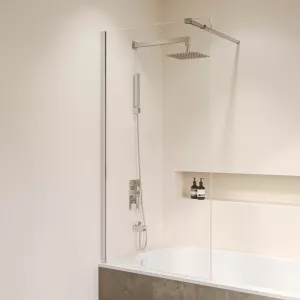 Шторка на ванну RGW SC-052, Цвет стекла: прозрачное, Цвет профиля: Хром, Выбрать размер: 60