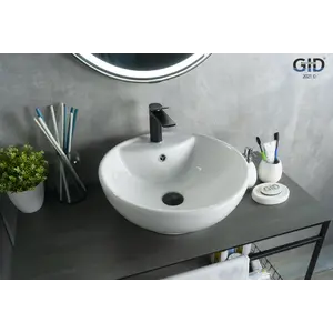 Накладная белая раковина для ванной Gid N9001
