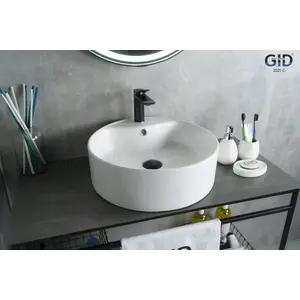 Накладная белая раковина для ванной Gid N9008b