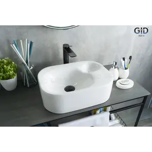 Накладная белая раковина для ванной Gid N9266