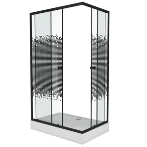 Душ. уголок NG-012-14Q (120х80х195) низкий поддон