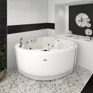 Мини-бассейн гидромассажный Radomir Корнелия Silver 170х170 см