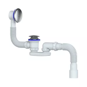 Слив-перелив c сифоном (комплект) к акриловой ванне Black&White