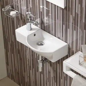 Раковина подвесная WW AISBACH 7945/7946  GL-WT L/R  (глянцевая белая)