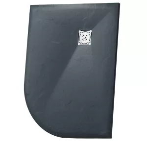 Душевой поддон асимметричный RGW ST/AL-G Графит, Выбрать цвет: Графит, Выбрать размер: 900х1200, Ориентация: Левая