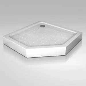 Душевой поддон трапеция RGW LUX/TN-TR (Литой экран)  90х90, Тип поддона: Низкий, Выбрать размер: 900х900