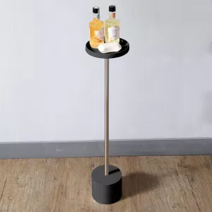 Стойка для ванной комнаты ABBER Stein AS1634MB черная матовая, Выбрать цвет: Черный матовый