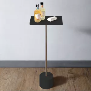 Стойка для ванной комнаты ABBER Stein AS1635MB черная матовая, Выбрать цвет: Черный матовый