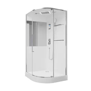 Душевая кабина с паром  Black & White Galaxy G8891 100х100