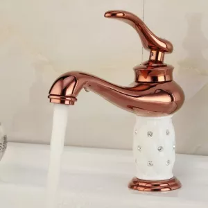 Смеситель для раковины ACWEN 22102019 красное золото