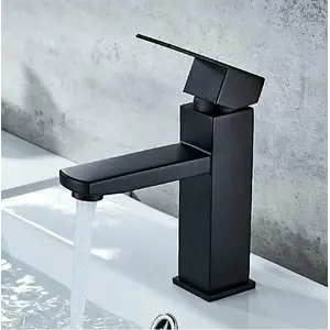 Смеситель для раковины ACWEN 21.102019  черный матовый