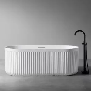 Ванна из искусственного камня ABBER Stuttgart 170х75 белая матовая, Выбрать цвет: Белая