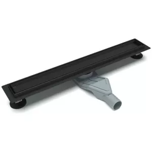 Желоб линейный ESBANO C-TILE-50MB/60MB/70MB/80MB  матовый черный, Выбрать цвет: матовый чёрный, Выбрать размер: 600