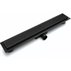 Желоб линейный ESBANO  M-NICE-60MB/70MB/80MB  матовый черный, Выбрать цвет: матовый чёрный, Выбрать размер: 600