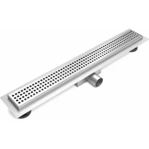 Желоб линейный ESBANO M-NICE-60MC /70MC /80MC  матовый хром, Выбрать цвет: Матовый хром, Выбрать размер: 600