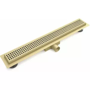 Желоб линейный ESBANO  M-NICE-60SG/70SG/80SG  матовый золотой, Выбрать цвет: Матовый золотой, Выбрать размер: 600