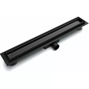 Желоб линейный ESBANO M-TILE-60MB/70MB/80MB  матовый черный, Выбрать цвет: матовый чёрный, Выбрать размер: 600