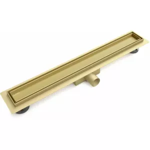 Желоб линейный ESBANO  M-TILE-60SG/70SG/80SG матовый золотой, Выбрать цвет: Матовый золотой, Выбрать размер: 600