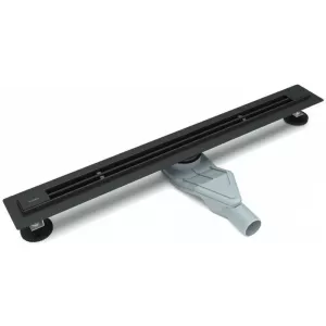 Желоб щелевой ESBANO S-LINE-60MB/70MB/80MB  матовый черный, Выбрать цвет: матовый чёрный, Выбрать размер: 600