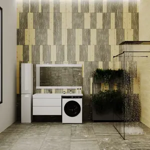 Тумба подвесная Style Line с раковиной  Даллас Люкс белая, PLUS